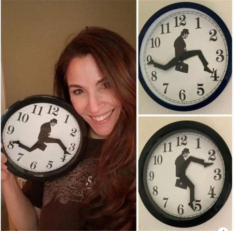 Silent European Wall Clock in black and white options for noise-free timekeeping