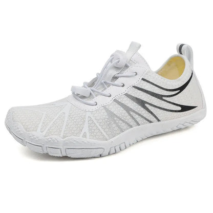 Men and women's casual sports running shoes with breathable upper and rubber sole
