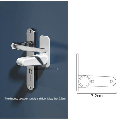 ABS child and pet safety door lever lock in Apple White