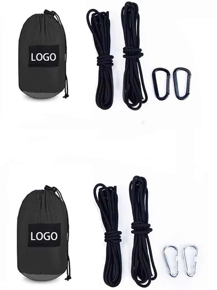 Nylon parachute cloth hammock in customizable colors for outdoor relaxation