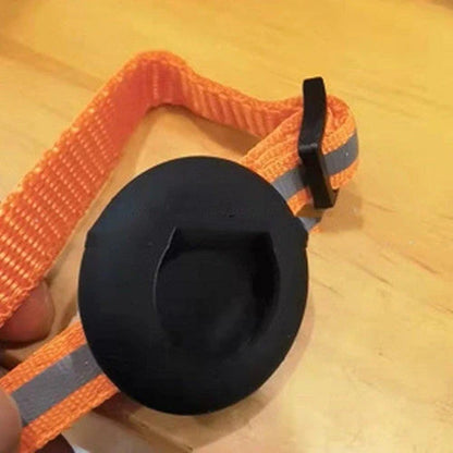 Airtag pet collar with reflective strip and bell for cats and dogs