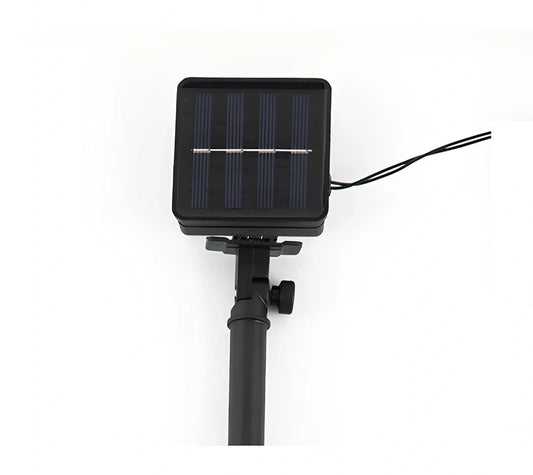 Solar water drop bulb lantern with LED lights in garden setting showing weather-resistant construction