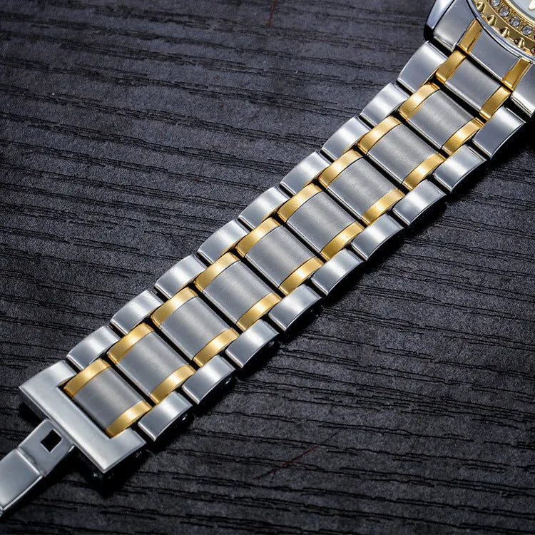 Fashionmonger automatic mechanical watch with luminous display and stainless steel case measuring 13mm thickness