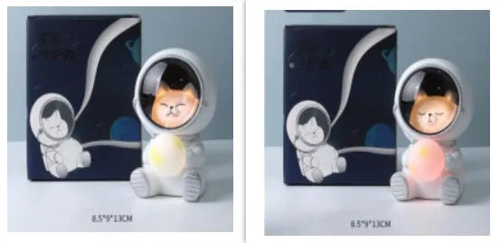 Starry sky animal night light in bear design with LED illumination and resin construction