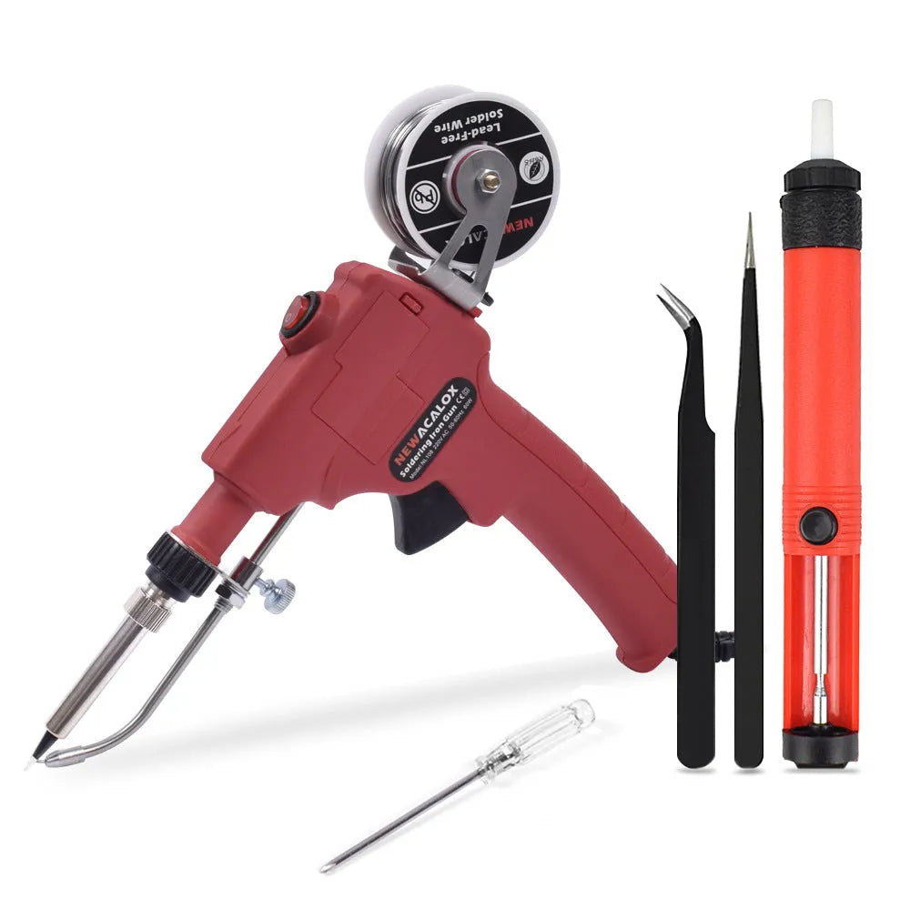 60W manual soldering iron with alloy tip, ABS plastic handle, 900M series head, and PTC ceramic heating core