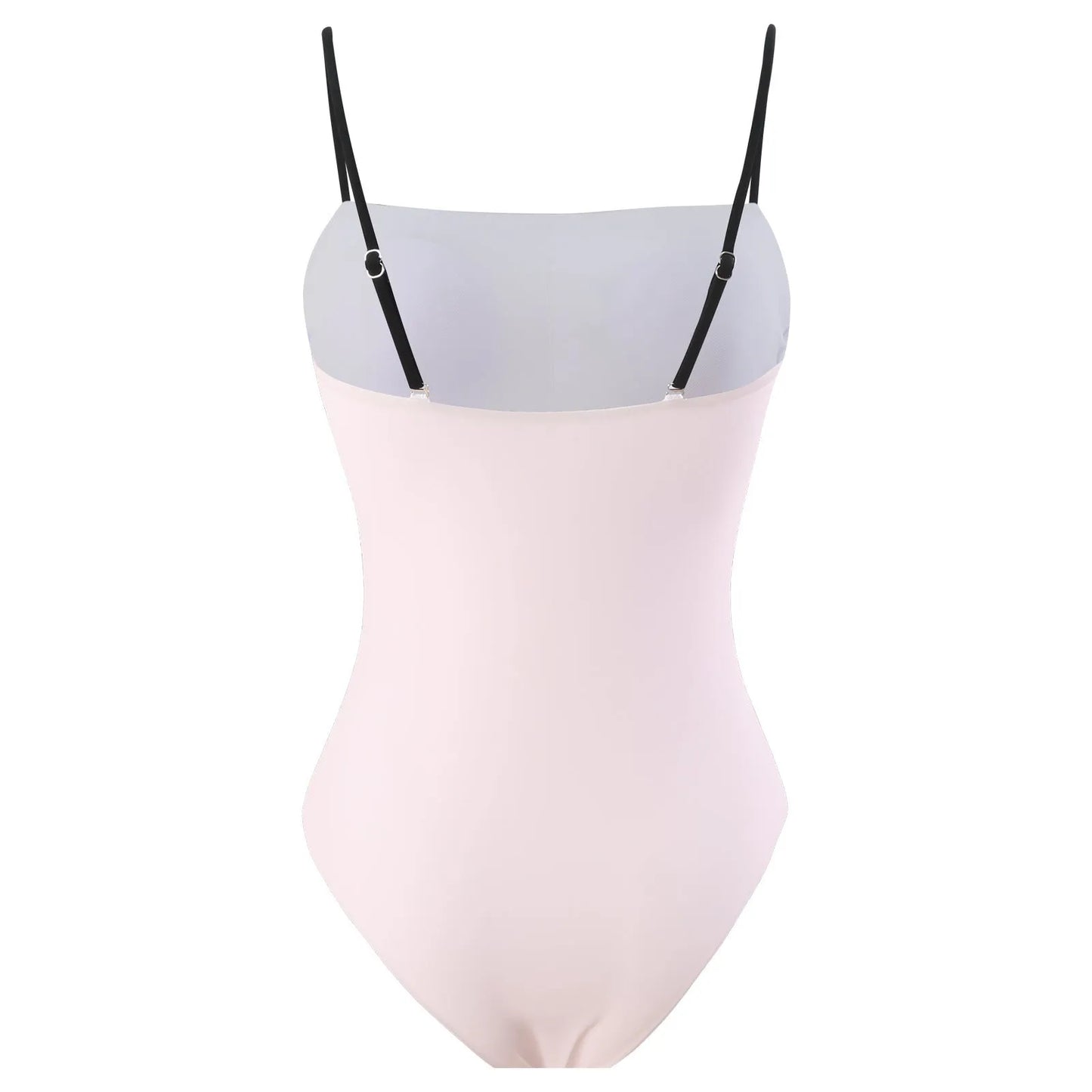 Women's two-piece bikini swimsuit with attached tulle skirt in polyester fabric