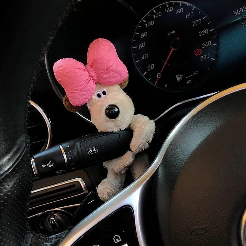 Cotton cartoon doll ornament for car pregnancy block coverage with hanging design