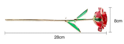 24K gold-plated rose in elegant gift box, perfect for Valentine's Day