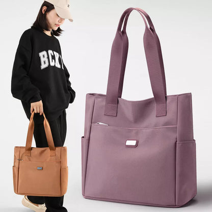 2024 women's large capacity waterproof nylon shoulder bag in multiple colors