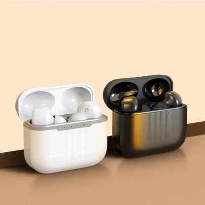In-ear ENC noise reduction sports earphones in black and white, waterproof, 4-8 hour battery, ABS material, for running and gym use