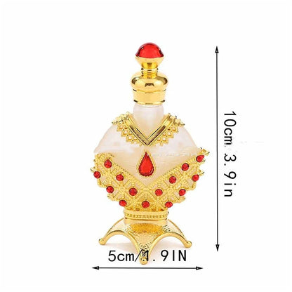 Luxurious Perfume Oil with Long-Lasting, Subtle Fragrance in Decorative Glass Bottle