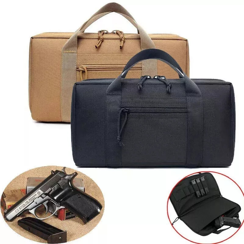 15-inch Tactical Gun Storage Bag with thick webbing for secure firearm transportation