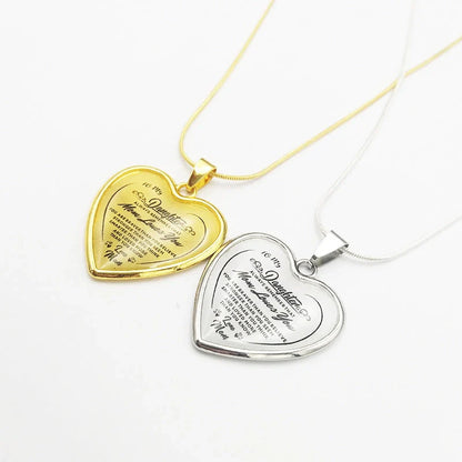 Heart-shaped epoxy necklace on a snake chain, available in gold and silver