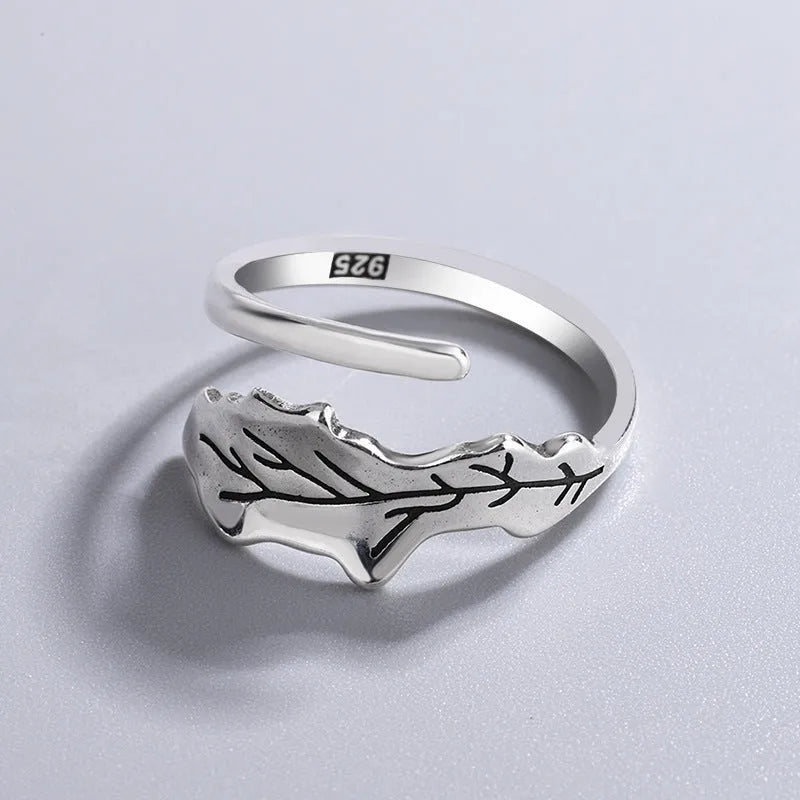 Retro punk distressed snake flower XINGX adjustable open mouth copper ring in unisex opening style