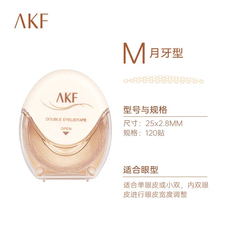 Double eyelid stickers roll with transparent lace adhesive patches for creating natural eyelid creases