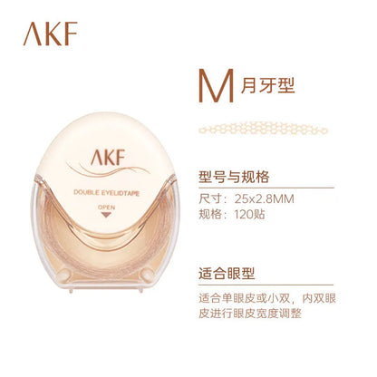 Double eyelid stickers roll with transparent lace adhesive patches for creating natural eyelid creases