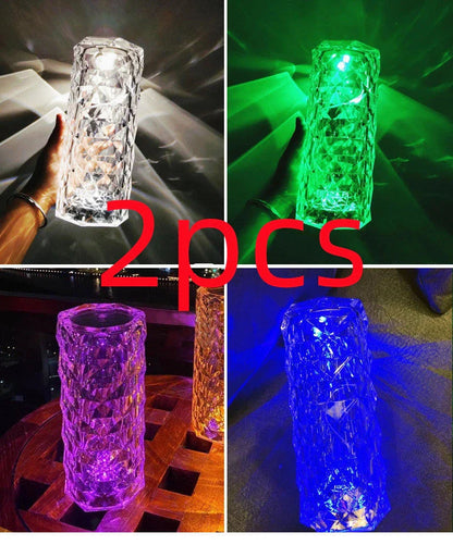 Rose Light and Shadow Projector with mesmerizing 3D rose-petal display, premium acrylic construction, and customizable brightness and color settings