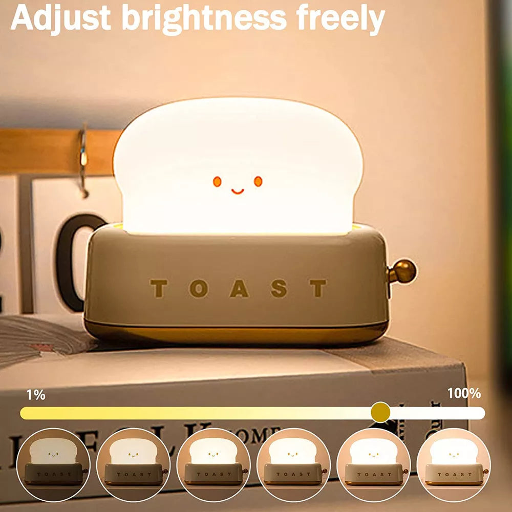 Creative LED Bread Maker Night Light with USB charging and dimming function