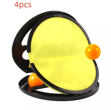 Children's yellow ABS hand catching ball for outdoor and indoor play