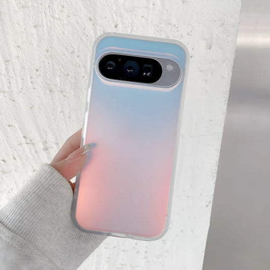 Transparent laser frosted matte phone case for Google Pixel with magnetic function.