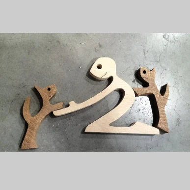 Wooden Nordic Style Animal Ornament for office desk decoration