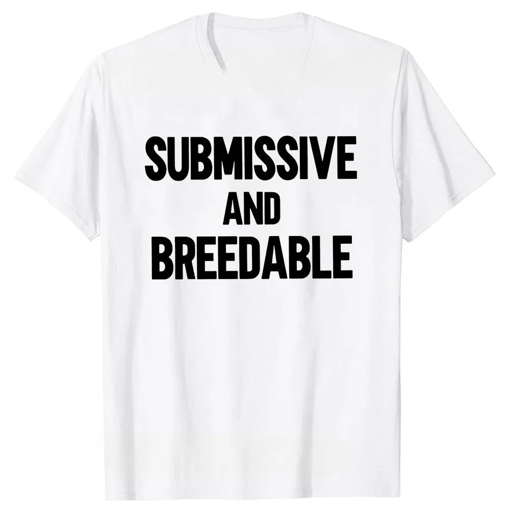 Loose fit men's cotton T-shirt with a humorous graphic print on the front.