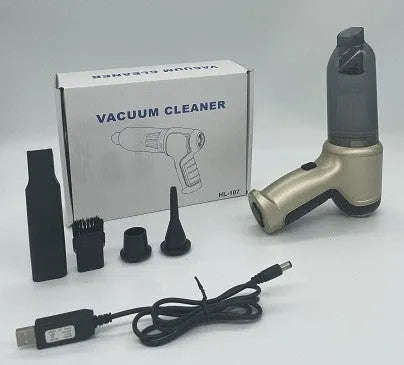 Brushless gold style wireless handheld car and pet vacuum cleaner with 200ml dust bucket.
