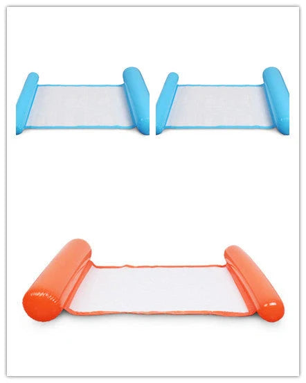 Inflatable Water Lounge Chair in pool with hammock-style design for ultimate relaxation