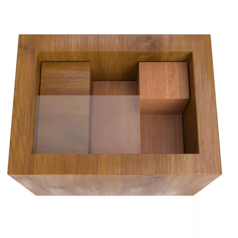 Einstein Lock Wooden Puzzle - Solid Wood Brain Teaser with Dimensions 113mm * 75mm * 13mm