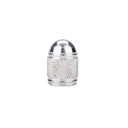 Aluminium mountain bike tyre valve cap with decorative beads and chain design
