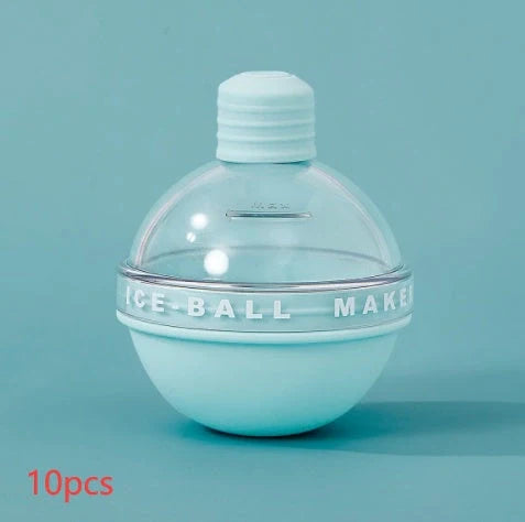 Food grade silicone ice ball mold for whiskey, creating 6CM spherical ice cubes