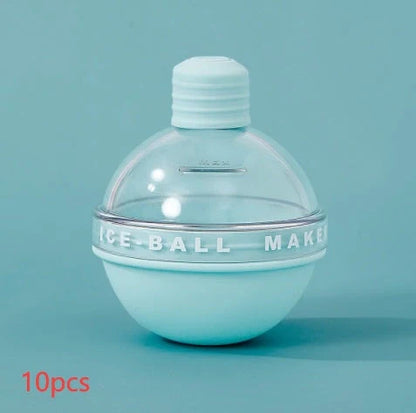 Food grade silicone ice ball mold for whiskey, creating 6CM spherical ice cubes