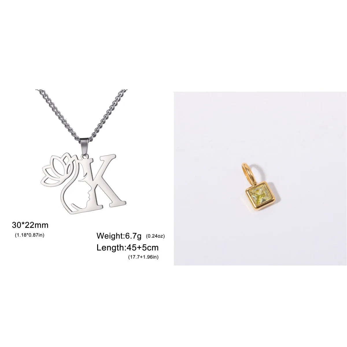 Stainless steel fashion necklace with geometric cross chain design and electroplated finish in gold or silver colour