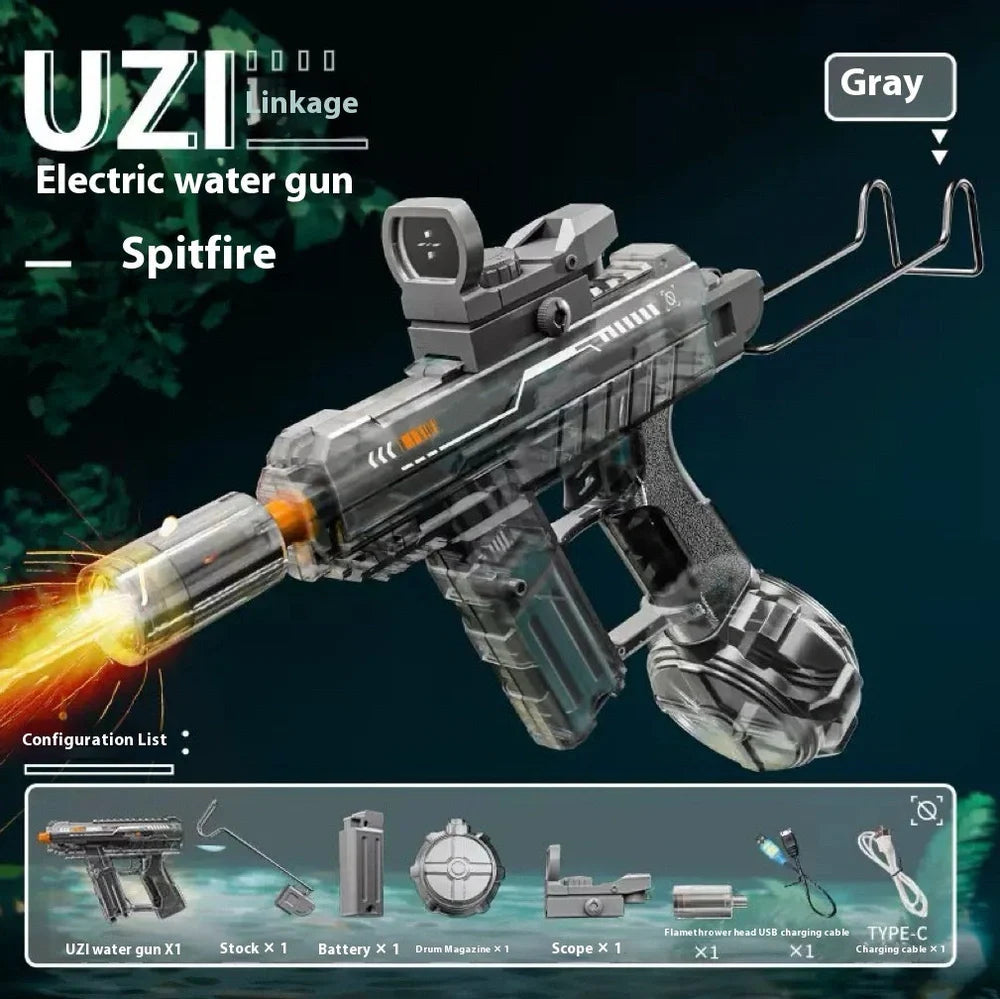 Ice Mouse electric water gun toy with 500ml water tank and high-speed firing system