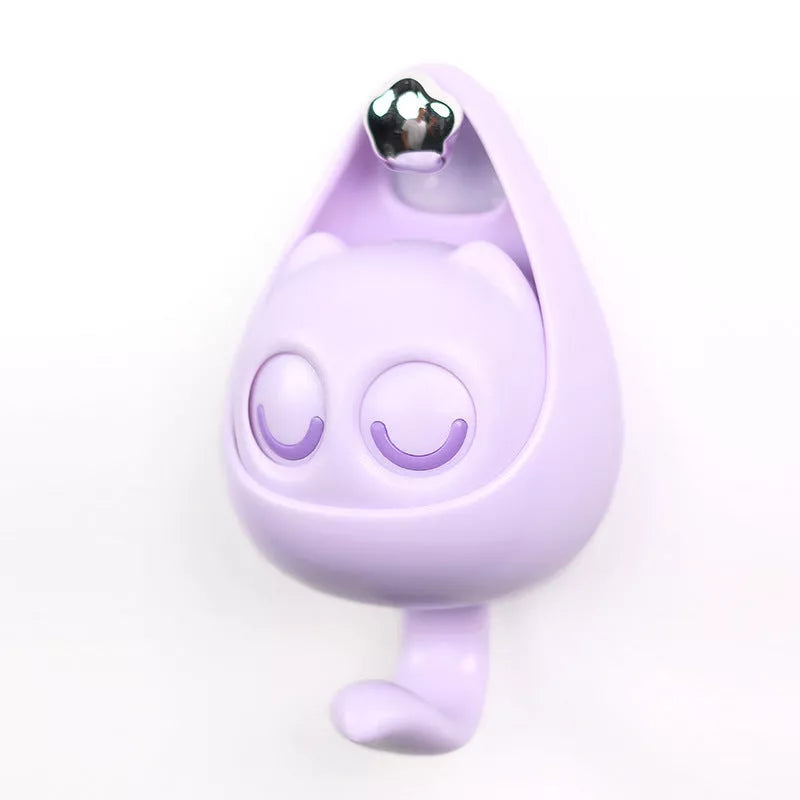 Interactive blink cat coat hook in six colors, perfect for home decor and organization