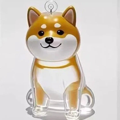 Transparent 10cm acrylic box with hanging cord for puppy fur keepsake storage