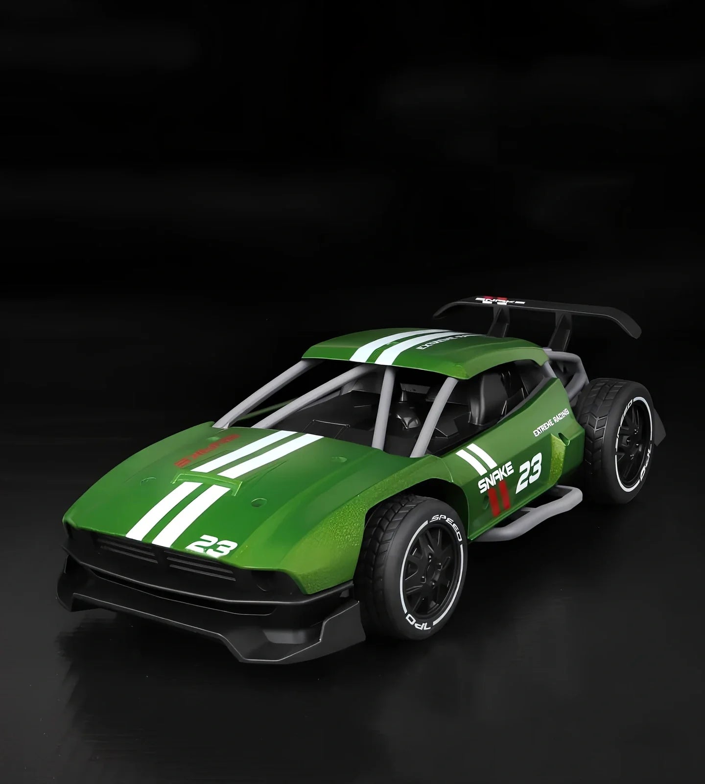 2.4G 4-channel RC drifting car with handle remote control on racing track