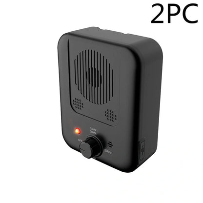 Ultrasonic anti-barking device for dogs with automatic 50-foot detection, suitable for outdoor mounting