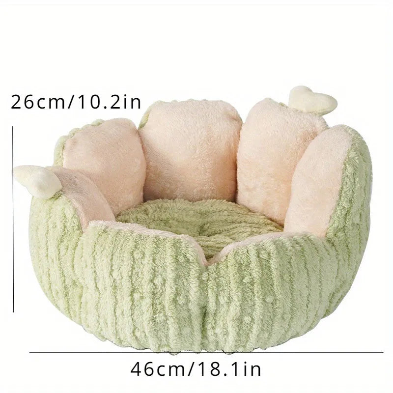 Cat litter kennel soft all-season cactus cat house large 60x35cm small 45x26cm pet bed dog supplies toys green purple colour options