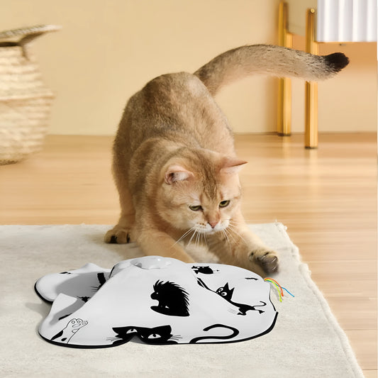 19.8x11.5x19.5cm plastic cat toy with moving parts for independent feline entertainment