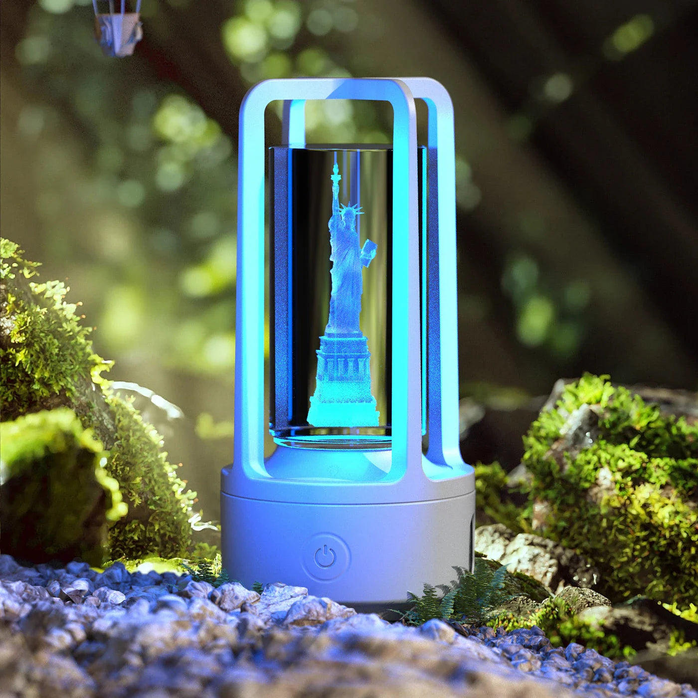 Stylish 2-in-1 Acrylic Lamp and Bluetooth Speaker with Touch Controls and Versatile Designs