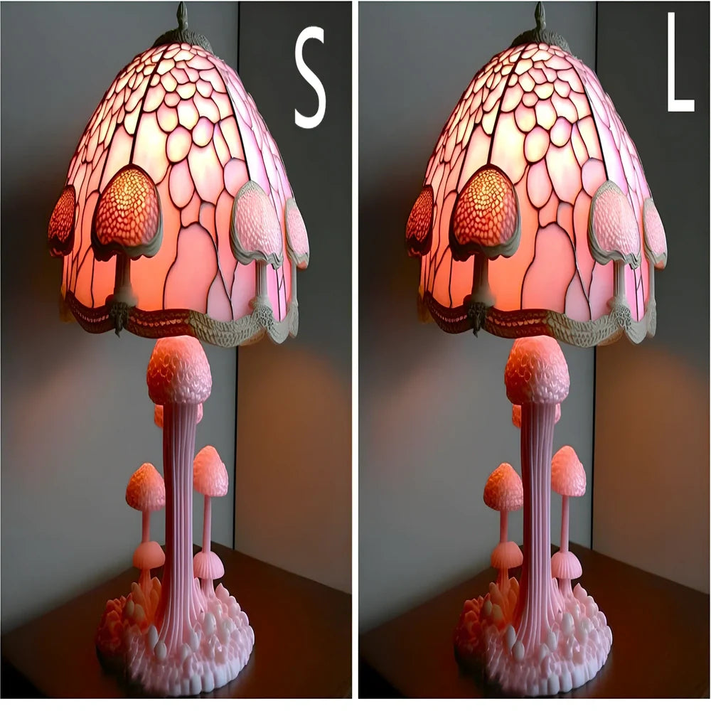 Magic Mushroom LED decorative lamp with USB plug in 15cm or 30cm size options