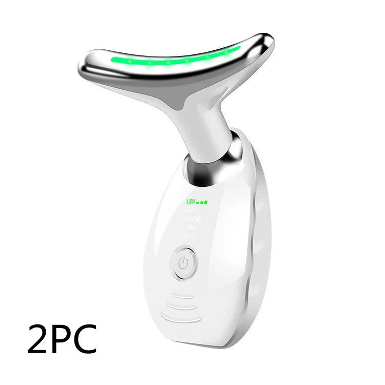 LED Photon Therapy Face & Neck Massager for skin tightening and anti-aging