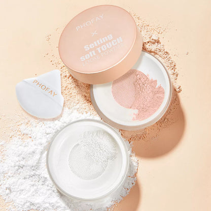 PHOFAY Setting Soft Touch Loose Powder for a flawless matte finish