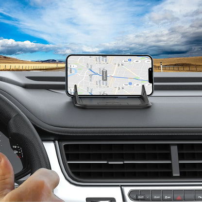 Silicone automobile and desktop phone holder in Peak-X5 colour showing non-slip construction