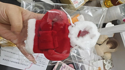 Handmade Christmas Hoodie Car Gearshift Cover in red and green