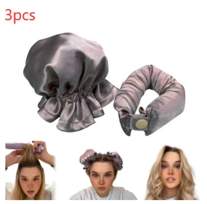 Heatless Curl Stick with cloth cover for safe, no heat hair styling