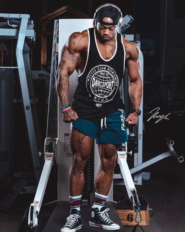 Men's breathable, moisture-wicking running shorts with adjustable waistband and four-way stretch fabric