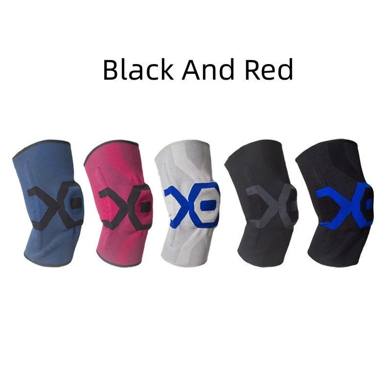 Men's silicone knee pads for sports protection in multiple colour options