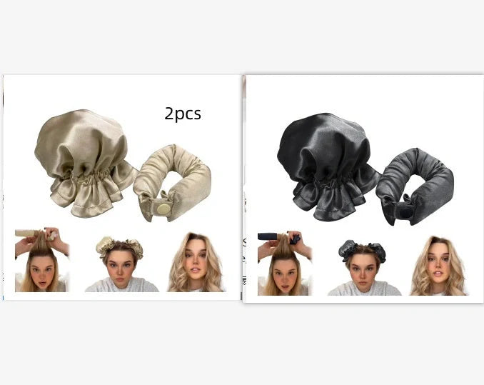 Heatless Curl Stick with cloth cover for safe, no heat hair styling